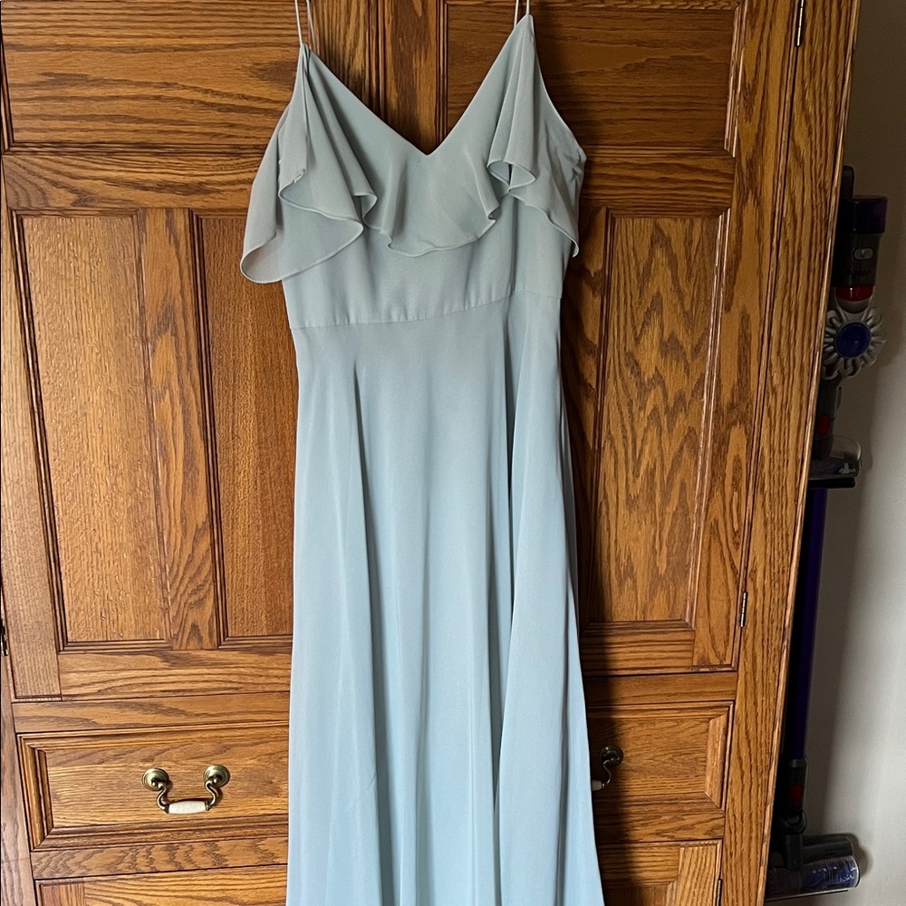 Jenny Yoo Light Blue Maxi Dress